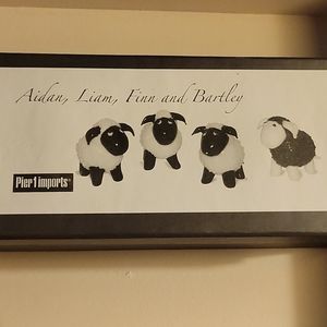 Glass Sheep Family Trinkets